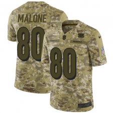Men's Nike Cincinnati Bengals #80 Josh Malone Limited Camo 2018 Salute to Service NFL Jersey