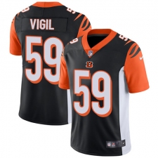 Youth Nike Cincinnati Bengals #59 Nick Vigil Vapor Untouchable Limited Black Team Color NFL Jersey