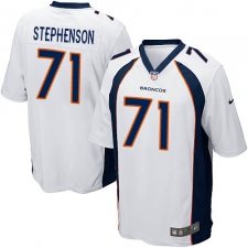 Men's Nike Denver Broncos #71 Donald Stephenson Game White NFL Jersey