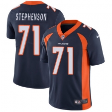 Men's Nike Denver Broncos #71 Donald Stephenson Navy Blue Alternate Vapor Untouchable Limited Player NFL Jersey