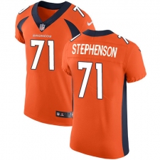 Men's Nike Denver Broncos #71 Donald Stephenson Orange Team Color Vapor Untouchable Elite Player NFL Jersey