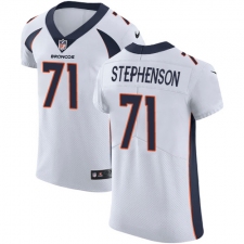 Men's Nike Denver Broncos #71 Donald Stephenson White Vapor Untouchable Elite Player NFL Jersey