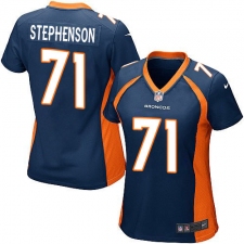 Women's Nike Denver Broncos #71 Donald Stephenson Game Navy Blue Alternate NFL Jersey