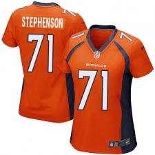 Women's Nike Denver Broncos #71 Donald Stephenson Game Orange Team Color NFL Jersey