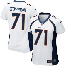 Women's Nike Denver Broncos #71 Donald Stephenson Game White NFL Jersey