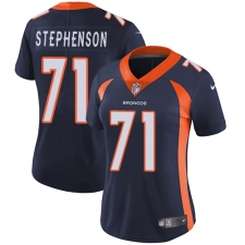 Women's Nike Denver Broncos #71 Donald Stephenson Navy Blue Alternate Vapor Untouchable Limited Player NFL Jersey
