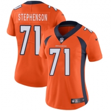 Women's Nike Denver Broncos #71 Donald Stephenson Orange Team Color Vapor Untouchable Limited Player NFL Jersey
