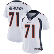Women's Nike Denver Broncos #71 Donald Stephenson White Vapor Untouchable Limited Player NFL Jersey
