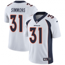 Youth Nike Denver Broncos #31 Justin Simmons Elite White NFL Jersey
