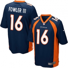 Men's Nike Denver Broncos #16 Bennie Fowler Game Navy Blue Alternate NFL Jersey