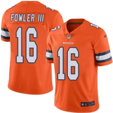 Youth Nike Denver Broncos #16 Bennie Fowler Limited Orange Rush Vapor Untouchable NFL Jersey