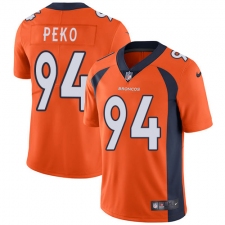 Men's Nike Denver Broncos #94 Domata Peko Orange Team Color Vapor Untouchable Limited Player NFL Jersey