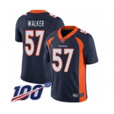 Men's Denver Broncos #57 Demarcus Walker Navy Blue Alternate Vapor Untouchable Limited Player 100th Season Football Jersey
