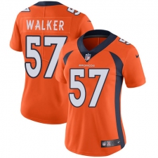 Women's Nike Denver Broncos #57 Demarcus Walker Orange Team Color Vapor Untouchable Limited Player NFL Jersey