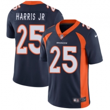 Youth Nike Denver Broncos #25 Chris Harris Jr Elite Navy Blue Alternate NFL Jersey
