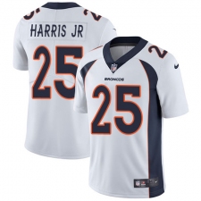Youth Nike Denver Broncos #25 Chris Harris Jr Elite White NFL Jersey