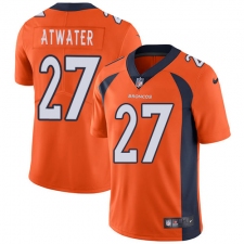 Youth Nike Denver Broncos #27 Steve Atwater Elite Orange Team Color NFL Jersey