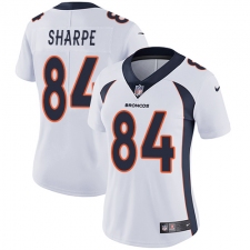 Women's Nike Denver Broncos #84 Shannon Sharpe Elite White NFL Jersey