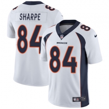 Youth Nike Denver Broncos #84 Shannon Sharpe White Vapor Untouchable Limited Player NFL Jersey