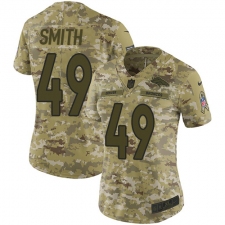 Women's Nike Denver Broncos #49 Dennis Smith Limited Camo 2018 Salute to Service NFL Jersey