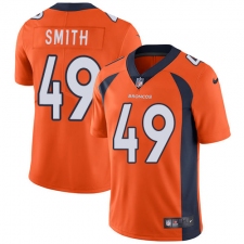 Youth Nike Denver Broncos #49 Dennis Smith Elite Orange Team Color NFL Jersey