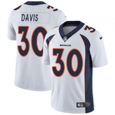 Youth Nike Denver Broncos #30 Terrell Davis Elite White NFL Jersey
