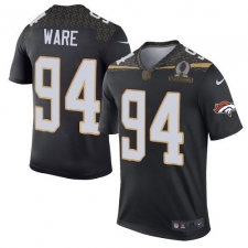 Men's Nike Denver Broncos #94 DeMarcus Ware Elite Black Team Irvin 2016 Pro Bowl NFL Jersey