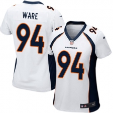 Women's Nike Denver Broncos #94 DeMarcus Ware Game White NFL Jersey