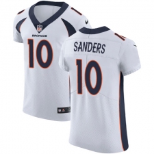 Men's Nike Denver Broncos #10 Emmanuel Sanders White Vapor Untouchable Elite Player NFL Jersey