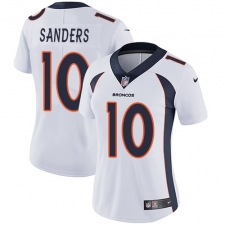 Women's Nike Denver Broncos #10 Emmanuel Sanders Elite White NFL Jersey