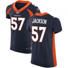 Men's Nike Denver Broncos #57 Tom Jackson Navy Blue Alternate Vapor Untouchable Elite Player NFL Jersey