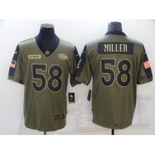 Men's Denver Broncos #58 Von Miller Nike Olive 2021 Salute To Service Limited Player Jersey