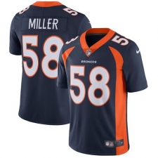 Men's Nike Denver Broncos #58 Von Miller Navy Blue Alternate Vapor Untouchable Limited Player NFL Jersey