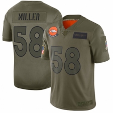 Women's Denver Broncos #58 Von Miller Limited Camo 2019 Salute to Service Football Jersey