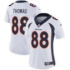 Women's Nike Denver Broncos #88 Demaryius Thomas Elite White NFL Jersey