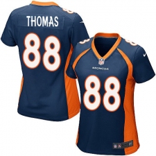 Women's Nike Denver Broncos #88 Demaryius Thomas Game Navy Blue Alternate NFL Jersey