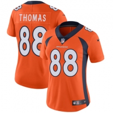 Women's Nike Denver Broncos #88 Demaryius Thomas Orange Team Color Vapor Untouchable Limited Player NFL Jersey