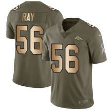 Youth Nike Denver Broncos #56 Shane Ray Limited Olive/Gold 2017 Salute to Service NFL Jersey