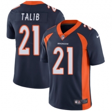 Men's Nike Denver Broncos #21 Aqib Talib Navy Blue Alternate Vapor Untouchable Limited Player NFL Jersey