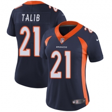 Women's Nike Denver Broncos #21 Aqib Talib Elite Navy Blue Alternate NFL Jersey
