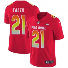 Youth Nike Denver Broncos #21 Aqib Talib Limited Red 2018 Pro Bowl NFL Jersey
