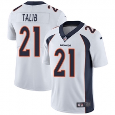 Youth Nike Denver Broncos #21 Aqib Talib White Vapor Untouchable Limited Player NFL Jersey