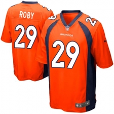 Men's Nike Denver Broncos #29 Bradley Roby Game Orange Team Color NFL Jersey