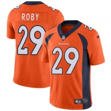 Men's Nike Denver Broncos #29 Bradley Roby Orange Team Color Vapor Untouchable Limited Player NFL Jersey