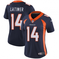 Women's Nike Denver Broncos #14 Cody Latimer Navy Blue Alternate Vapor Untouchable Limited Player NFL Jersey