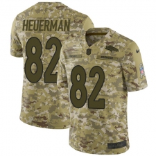 Men's Nike Denver Broncos #82 Jeff Heuerman Limited Camo 2018 Salute to Service NFL Jersey