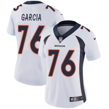 Women's Nike Denver Broncos #76 Max Garcia White Vapor Untouchable Limited Player NFL Jersey
