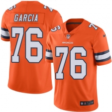 Youth Nike Denver Broncos #76 Max Garcia Elite Orange Rush Vapor Untouchable NFL Jersey