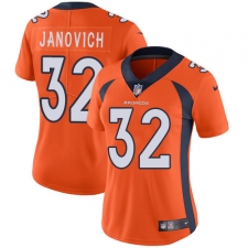 Women's Nike Denver Broncos #32 Andy Janovich Elite Orange Team Color NFL Jersey