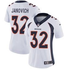 Women's Nike Denver Broncos #32 Andy Janovich Elite White NFL Jersey